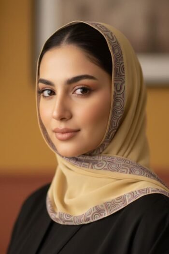 حجاب شيفون مطبوع للنساء – 049