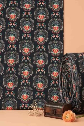 قماش حريرأرماني مخلوط مطبوع – 1024