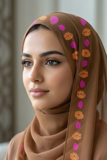 حجاب شيفون مطبوع للنساء – 158