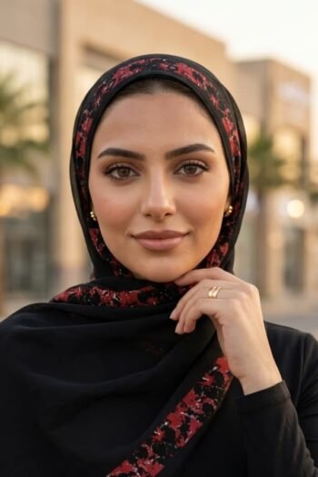 حجاب شيفون مطبوع للنساء – 182