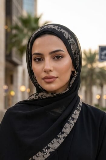 حجاب شيفون مطبوع للنساء – 183