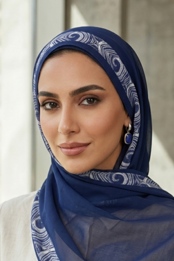 حجاب شيفون مطبوع للنساء – 103