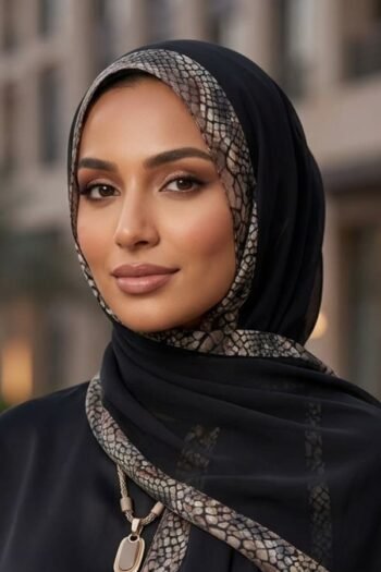 حجاب شيفون مطبوع للنساء – 114
