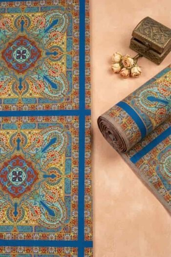 قماش حريرأرماني مخلوط مطبوع – 1018