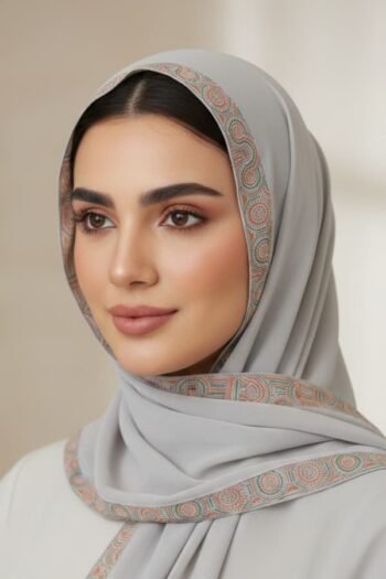 حجاب شيفون مطبوع للنساء – 050