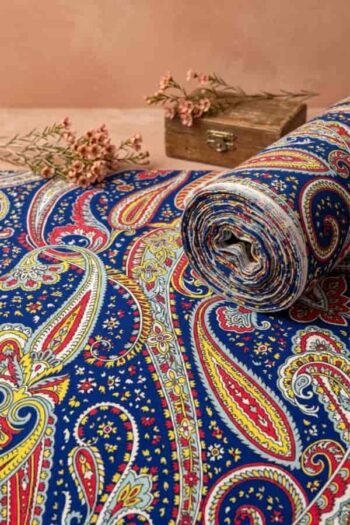 قماش حريرأرماني مخلوط مطبوع – 1076