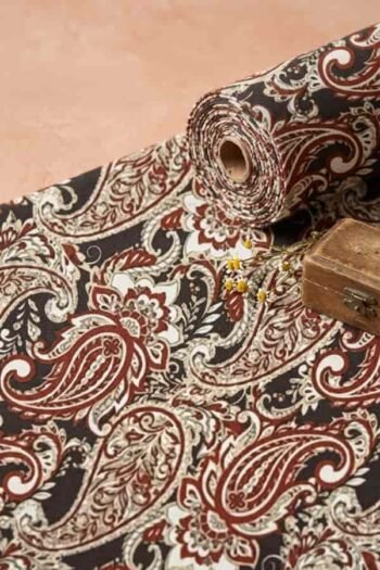 قماش حريرأرماني مخلوط مطبوع – 1079